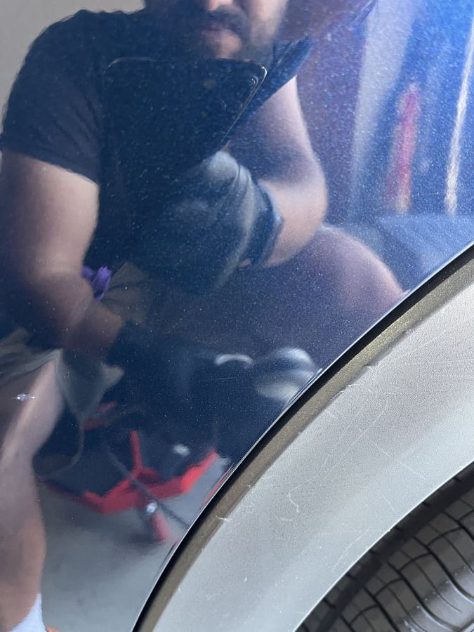 After paint correction showing restored finish ready for ceramic coating application
