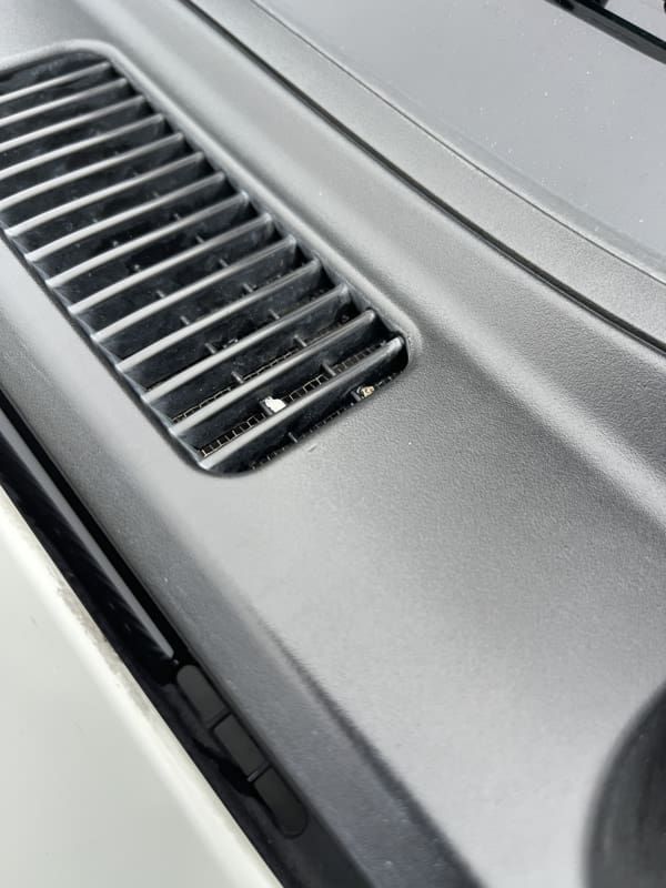 Plastic trim after restoration